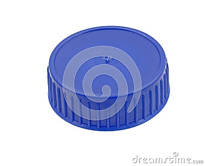 Blue plastic bottle cap Stock Photo