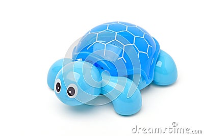 Blue plastic turtle toy Stock Photo