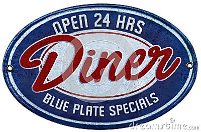 Blue Plate Special Stock Photo