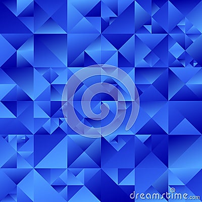 Blue polygonal gradient geometrical triangle background design Vector Illustration