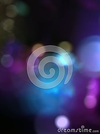 Blue purple blur bokeh background Stock Photo