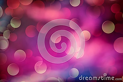 Blue and purple bokeh background Stock Photo