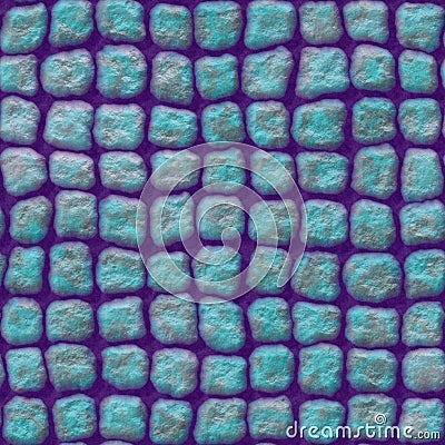 Blue, purple seamless pavement texture background Stock Photo