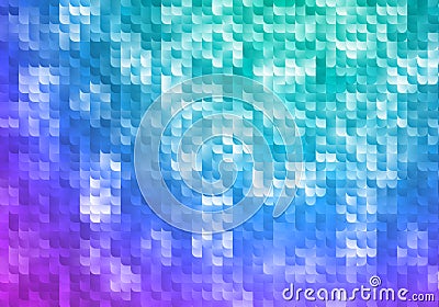 Blue and Purple Shining Background. Vector Mosaic Texture. Abstract Geometric Wallpaper with Gradient Vector Illustration