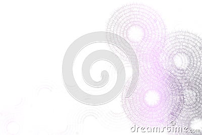 Blue Purple White Fractal Abstract Design Stock Photo