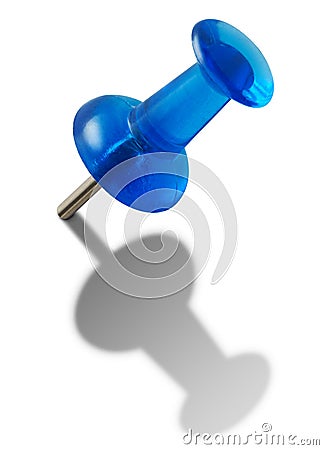 Blue Push-pin. Royalty Free Stock Photo - Image: 13621445