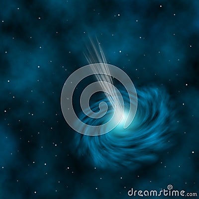 Blue Quasar Stock Photo