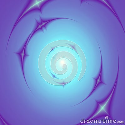 Blue radial spin twist spiral background vector Stock Photo