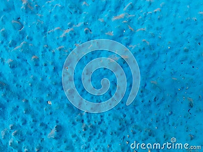 Blue raw / natural / gravel textured walls Stock Photo