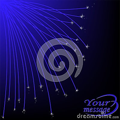 Blue rays Vector Illustration