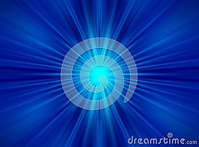 Blue Rays Background Stock Photo