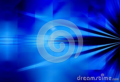 Blue Rays of Light Background Stock Photo