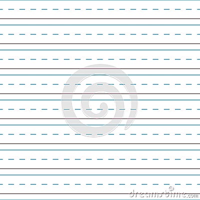 Cursive Handwriting Tablet Paper Seamless Pattern Vector Illustration