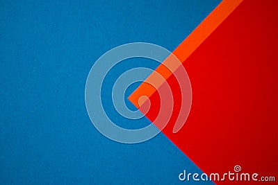 Blue, red and orange geometric background Stock Photo