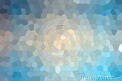 blue, red and vanilla colorful Little hexagon background illustration. Cartoon Illustration