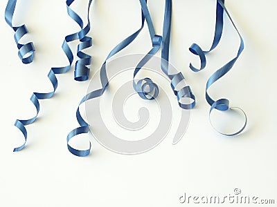 Blue ribbons Stock Photo