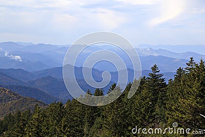 Blue Ridge Mountains in NC Stock Photo