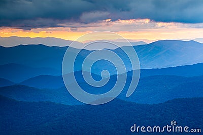 Blue Ridge Mountains Western North Carolina Stock Photo