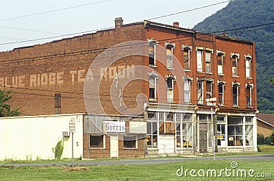 Blue Ridge Tea Room in Appalachia, VA Editorial Stock Photo