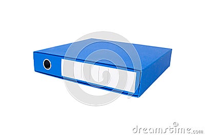 Blue Ring Binder Stock Photo