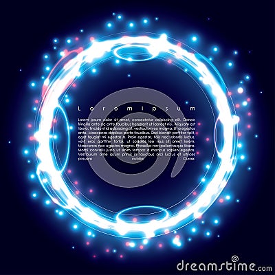 Blue ring Vector Illustration