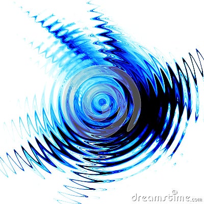 Blue ripple in water Stock Photo