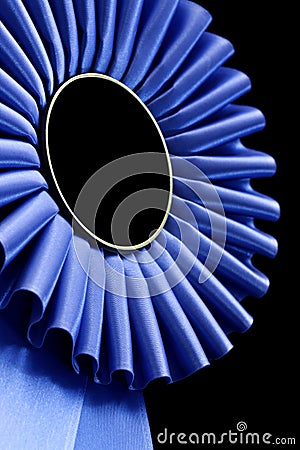 Blue Rosette Stock Photo