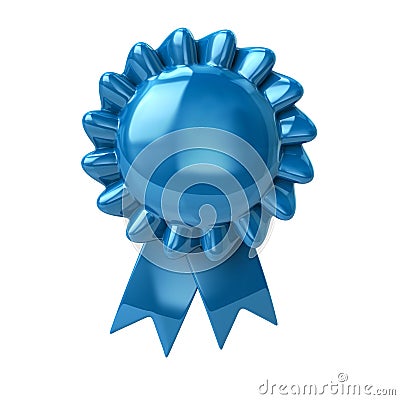 Blue rosette Cartoon Illustration