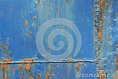 Blue rust texture Stock Photo