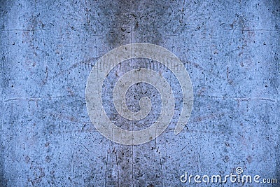 Blue rusted and damaged textured metal background Stock Photo