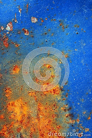 Blue rusty surface texture Stock Photo
