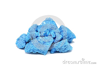 Blue salt crystals Stock Photo