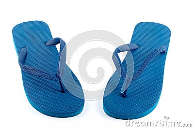 Blue sandals Stock Photo