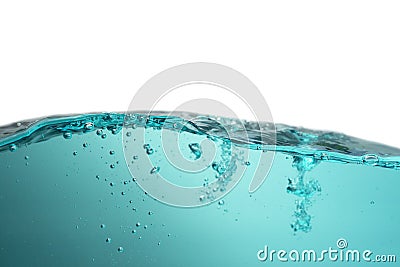 blue sea waves stopped steaming Stock Photo