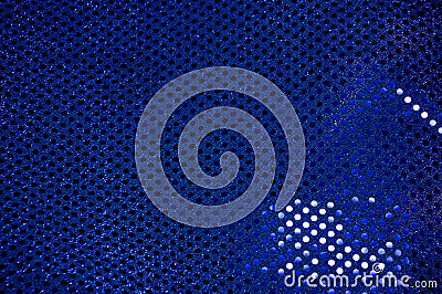 Blue sequined sparkling cloth background Stock Photo