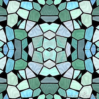 Blue shadows kaleidoscope with creative design and modern multicolor vintage. Stock Photo