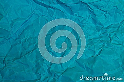Blue sheet crumpled paper textures for the background Stock Photo