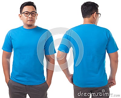 Blue Shirt Design Template Stock Photo