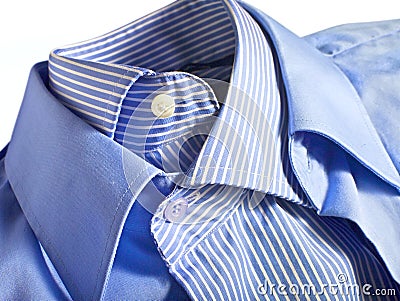 Blue shirts Stock Photo