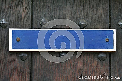 Blue sign Stock Photo