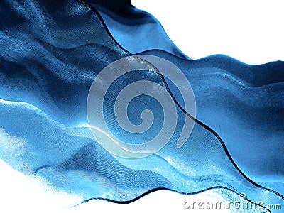 Blue silk Stock Photo