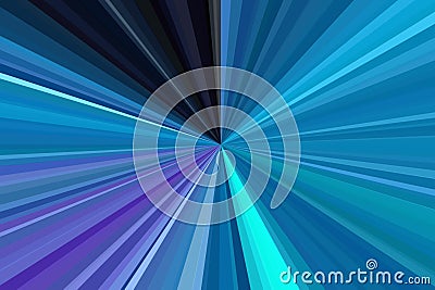 Blue sky, aquamarine, blue-green, sea-green, turquoise color rays of light abstract background. Stripes beam pattern. Stylish illu Cartoon Illustration