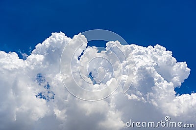 Blue sky background with clouds Stock Photo