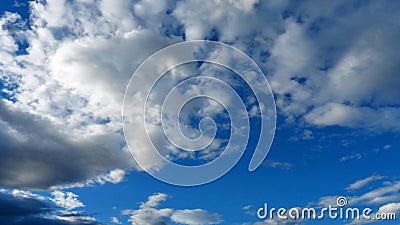 Blue sky background with clouds Stock Photo