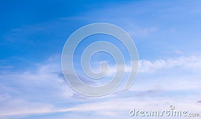 Blue sky background with clouds Stock Photo