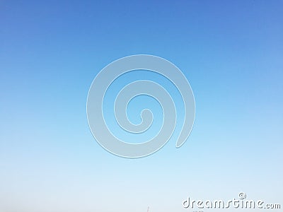 Blue sky background and empty space for your design, no cloud Stock Photo