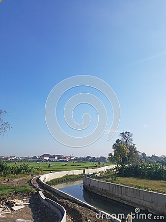 BLUE SKY OF BADUNG, BALI INDONESIA Stock Photo