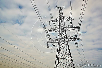 Blue sky on a clear sunny day Stock Photo