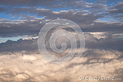 Blue sky cloud background Stock Photo