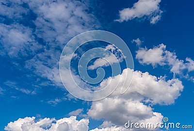 Blue sky with cloud background Stock Photo